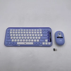 Logitech POP ICON Combo, Bluetooth Tastatur und Maus Combo - Flieder - Bild 1 von 7