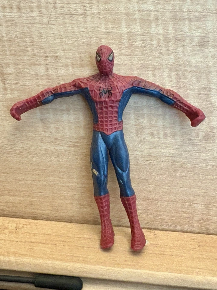 🕸Figura Flexible Bendy Película Spider-Man 4" Carl's Jr/Hardees 2002 De Colección Foto 1 de 4