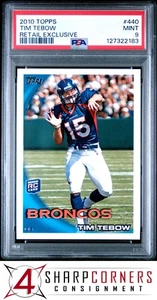 2010 TOPPS RETAIL EXCLUSIVE #440 TIM TEBOW RC HEISMAN PSA 9 - Picture 1 of 3