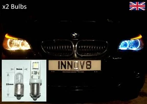 Sin errores BA9s T4W 233 SMD bombillas LED CANBUS bayoneta blanca B04 - Imagen 1 de 1