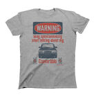 SAAB 900 Car WARNING May Talk About My Convertible Mens Organic Cotton T-Shirt