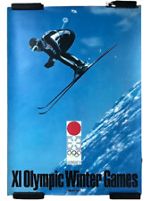 SAPPORO′72 Olympic Winter Games Ski Poster Yusaku Kamekura