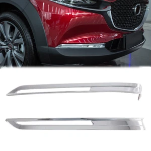 für Mazda CX-30 2019-2022 Chrom Exterieur Vorne Nebelleuchten Abdeckungskreise - Bild 1 von 8