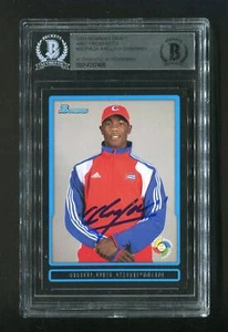 2009 Aroldis Chapman BGS Authentic Autograph Bowman Draft Prospects #BDPW24 Sign - Picture 1 of 1