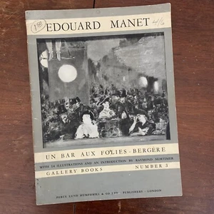 Edouard Manet UN BAR AUX FOLIES BERGERE Gallery Books No.3 Wengraf Percy LH - Picture 1 of 10