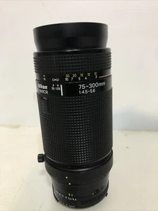 Nikon AF NIKKOR 75-300mm f/4.5-5.6 Telephoto Zoom Lens Japan READ DESSCRIPTION - Picture 1 of 8