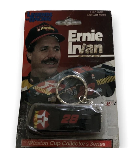 Nascar Key Ring Chain Ernie Irvan Vintage Sealed 1996 Texaco Yates Havoline Race Cover