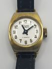 Vintage Rone Incabloc 17 Jewels Gold Tone Wristwatch Untested For Parts 18.6Mm