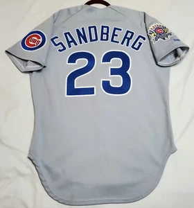 AUTÉNTICA CAMISETA DE COLECCIÓN 1990 RAWLINGS RYNE SANDBERG 44 GRANDES CACHORROS DE CHICAGO ¡RARA! - Imagen 1 de 5