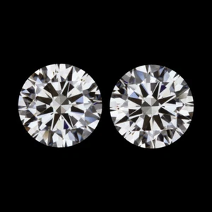 PAR DE ARETES DE DIAMANTES CREADOS EN LABORATORIO 3ct F VS2 CERTIFICADOS EXCELENTE REDONDOS CULTIVADOS - Imagen 1 de 2
