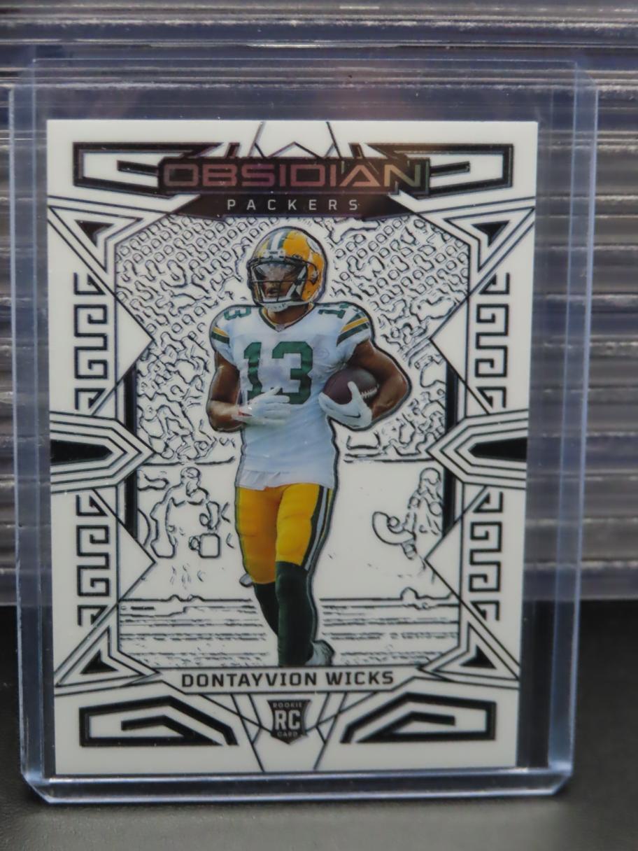2023 Obsidian Dontayvion Wicks Contra Electric Etch Rookie RC #138 Packers (B)