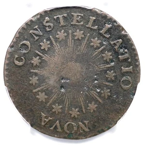 1785 C-2A R-4+ PCGS VG 10 Pointed Rays Small Date Nova Constellatio Colonial  - Picture 1 of 3