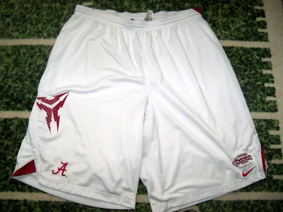 VTG Nike Alabama Crimson Tide Football Team Issued Shorts 2007 Independence Bowl - Image 1 of 4