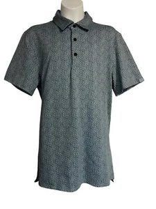 VRST Golf Polo Shirt Mens Small Blue Patterned Moisture-Wicking - Picture 1 of 9