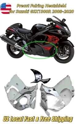 Almohadilla protectora térmica de carenado de aluminio precortado para Suzuki Hayabusa GSX1300R 2008-2020 Foto 1 de 4
