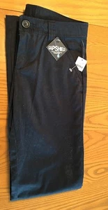 Girls Gap Kids Khaki Uniform Pants SZ 14 Blue Chino - Picture 1 of 1