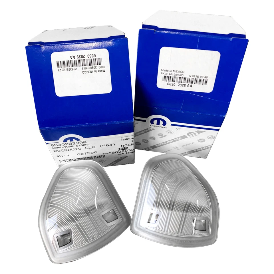 MOPAR DODGE RAM Left & Right Side LED Outside Rear View Mirror Turn Signal Lamps Foto 1 de 3