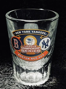 RARE 2003 ALCS NY Yankees Boston Red Sox Heavy Duty Shot Glass New UNUSED - Picture 1 of 2