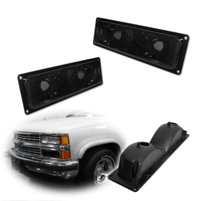 Juego de pares de luces de esquina de señal de giro de estacionamiento NUEVO para camioneta Chevy GMC C/K Foto 1 de 4