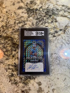 2023 Panini Mosaic Hendon Hooker RC In Focus Auto Blue Prizm /99 SGC 10🔥10 - Picture 1 of 1
