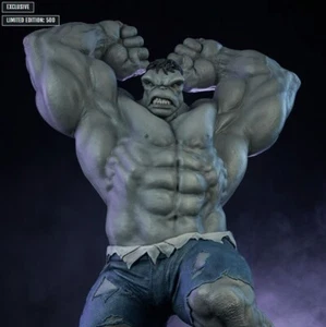 Sideshow - Estatua Exclusiva GRIS HULK - Envío Sellado #148 de 500 - Itm #2003562 - Imagen 1 de 4