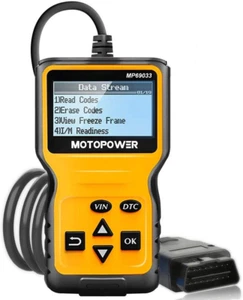 MOTOPOWER MP69033 Car OBD2 Scanner Code Reader Engine Fault Code Reader Scanner  - Picture 1 of 12