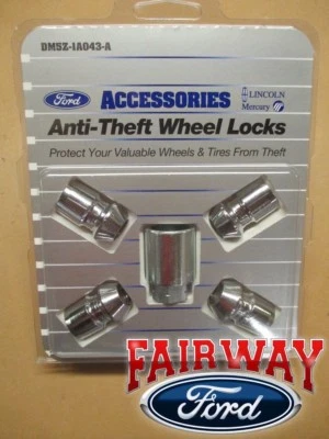 13 thru 16 Fusion OEM Genuine Ford Locking Lug Nut KIt  Wheel Locks Exposed Lugs - Image 1 of 4