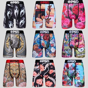 Men Quick Dry Underwear Staple Boxers Briefs PSD Polyester Shorts Pants