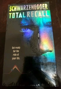 Total Recall (1991, VHS) Arnold Schwarzenegger Holographic Cover Sealed New Z1 - Picture 1 of 9