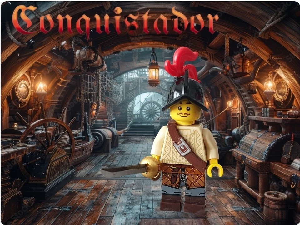 BRAND NEW custom for LEGO 1 × Conquistador with Sword - Neu   - Bild 1 von 1