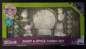 Disney's Stitch DIY Paint & Style Jumbo Set -5 Figures, Paint, Brushes & Glitter - Picture 1 of 14