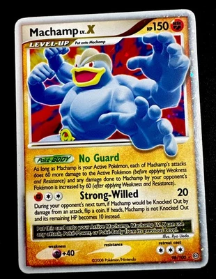 Machamp LV. X 98/100 HP ULTRA RARE TCG Pokémon Card - Image 1 of 2