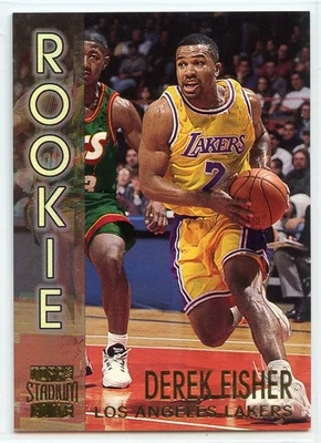 1996-97 Topps Stadium Club Solo Miembros - #R7 - Derek Fisher - Lakers Foto 1 de 2