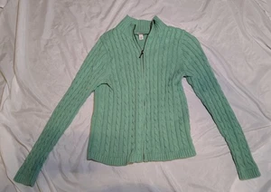 L.L. Bean Women's Small Green Sweater - Picture 1 of 8