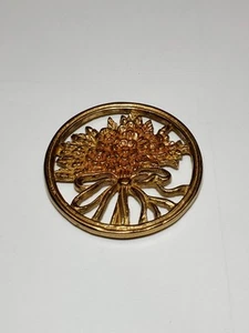 Vintage Brass Base Votive Tea Light Candle Holder Flower Floral  - Picture 1 of 3