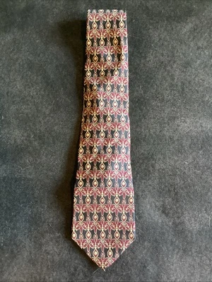 Corbata de seda para hombre Metropolitan Museum of Art negra dorada púrpura Foto 1 de 4