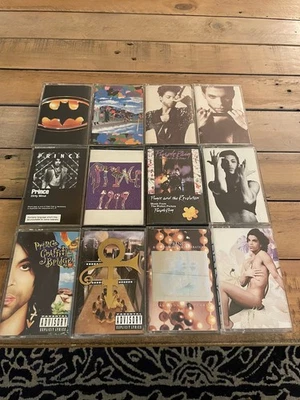 PRINCE 12 cassette LOT HITS 1 & 2 Lovesexy Batman 1999 Purple Rain Dirty Mind - Image 1 of 4