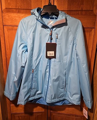 Chaqueta de lluvia para mujer ZeroXposure forrada con lirio ~ Breeze ~ grande ~ nueva con etiquetas Foto 1 de 4