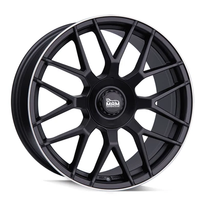 19 Zoll MAM GT1 5x112 ET30 Alufelgen MATT BLACK LIP POLISH - Bild 1 von 2