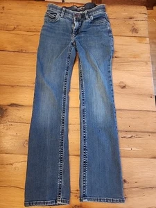 Wrangler Willow Ultimate Riding Jeans Womens 28x30 Blue Bootcut Stretch Denim - Picture 1 of 8