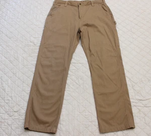 Carhartt B324DKH mens sz 36x32 brown straight leg carpenter work pants - Bild 1 von 14