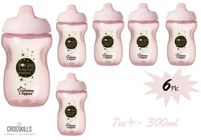 TOMMEE TIPPEE SIPPEE MODA CUP 7m+ - PK6 - PINK ODER BLAU - BRANDNEU.