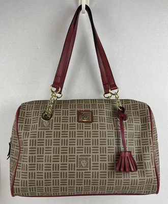 Bolso Cartera Anne Klein Mujer Cartera de Hombro Bolso de Mano Marrón PVC Foto 1 de 4
