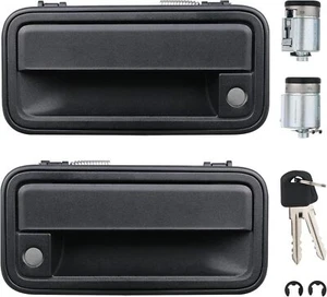Exterior Front Door Handle w/ Lock Cylinder for Chevrolet 88-94 C1500 GMC K1500 - Afbeelding 1 van 3