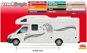 Camper große Grafik - WOLF GRAFIK Aufkleber Abziehbilder enthält GOLD & SILBER - Bild 1 von 3