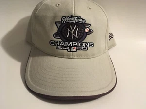 Gorra de Colección New Era New York Yankee Sombrero 2000 Serie Mundial Ajustable Rara - Imagen 1 de 3