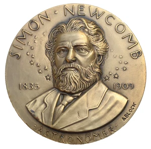 Simon Newcomb Hall of Fame for Great Americans Medal, 1970 by Adolph Block - Picture 1 of 2