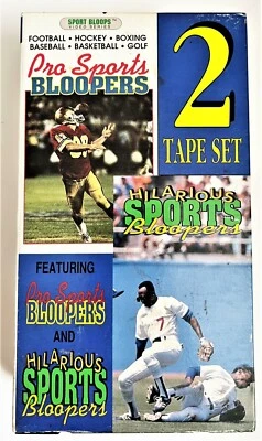 Hilarious Sports Bloopers and Pro Sports Bloopers VHS (1991) - Image 1 of 3