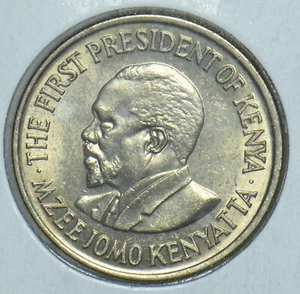Kenya 1971 Mzeejomo Kenyatta 50 Cents Lions animal First President Of Kenya 1915 - Picture 1 of 2