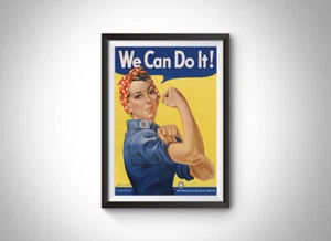 We Can Do It! (Rosie the Riveter) Vintage Propaganda Poster - Bild 1 von 3